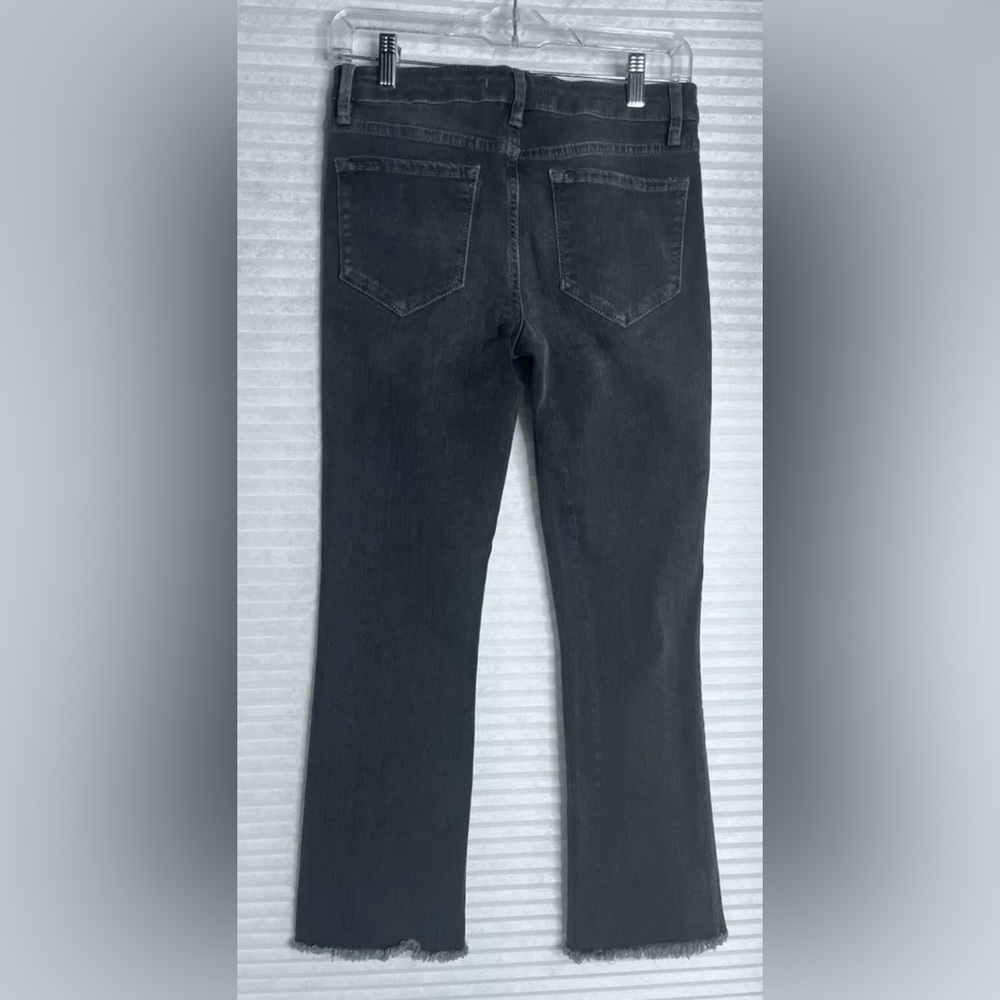 Free People Women’s Low Rise Size 27 Gray Straight Leg Raw Hem - Picture 5 of 12